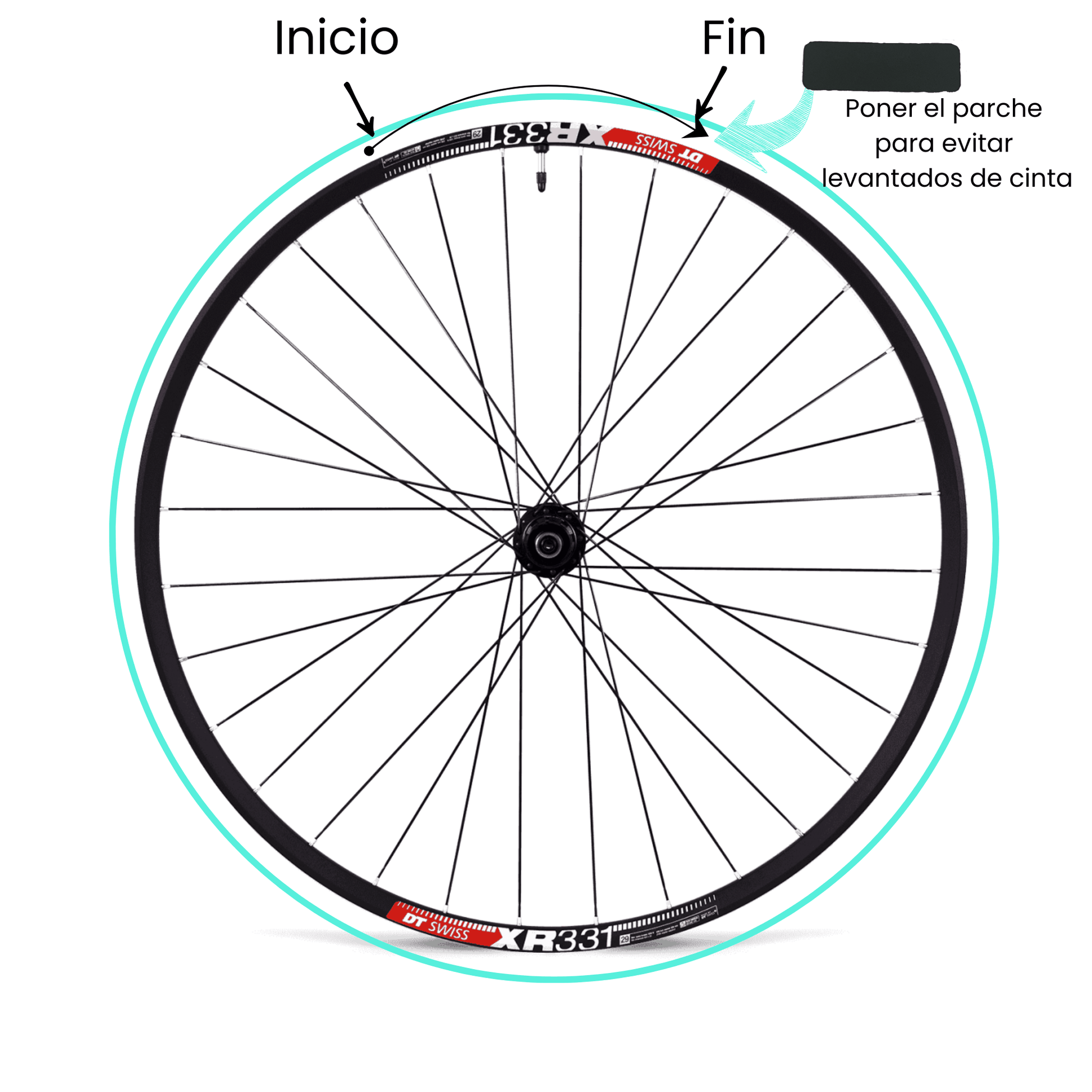 Cinta Tubeless 25 mm