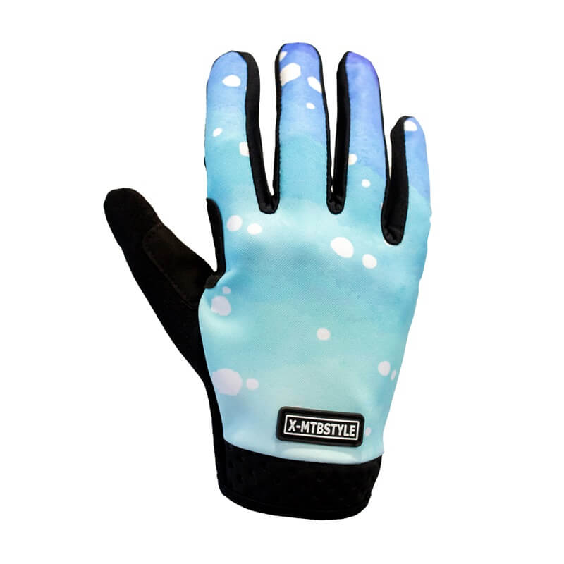 guantes ciclismo azules xmtbstyle