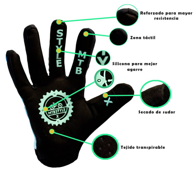 guantes ciclismo mujer xmtbstyle
