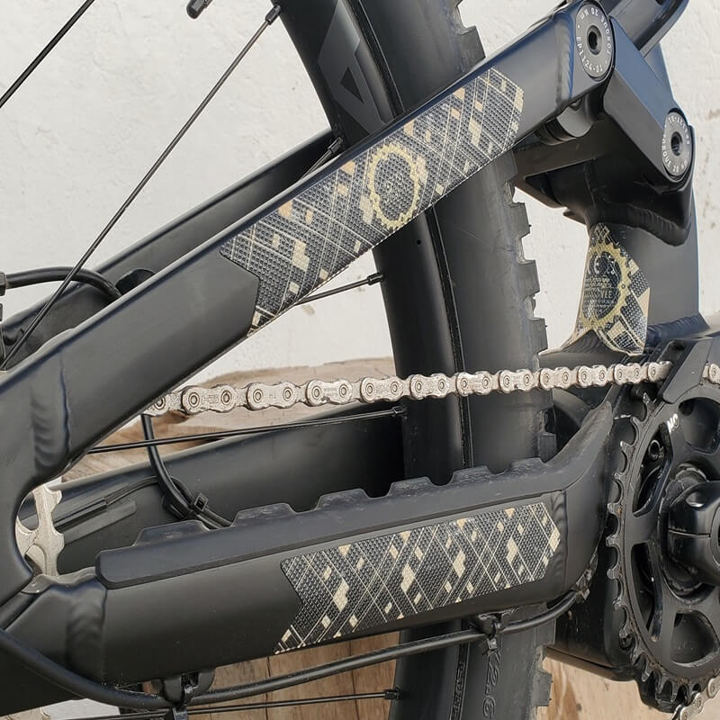 vinilos bici dorado xmtbstyle